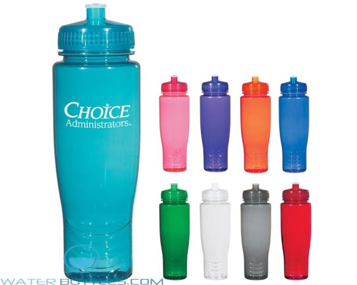 Poly-Clean Plastic Bottles, 28 oz, Sports Bottles, Custom Bike Waterbottle, Custom Water bottles